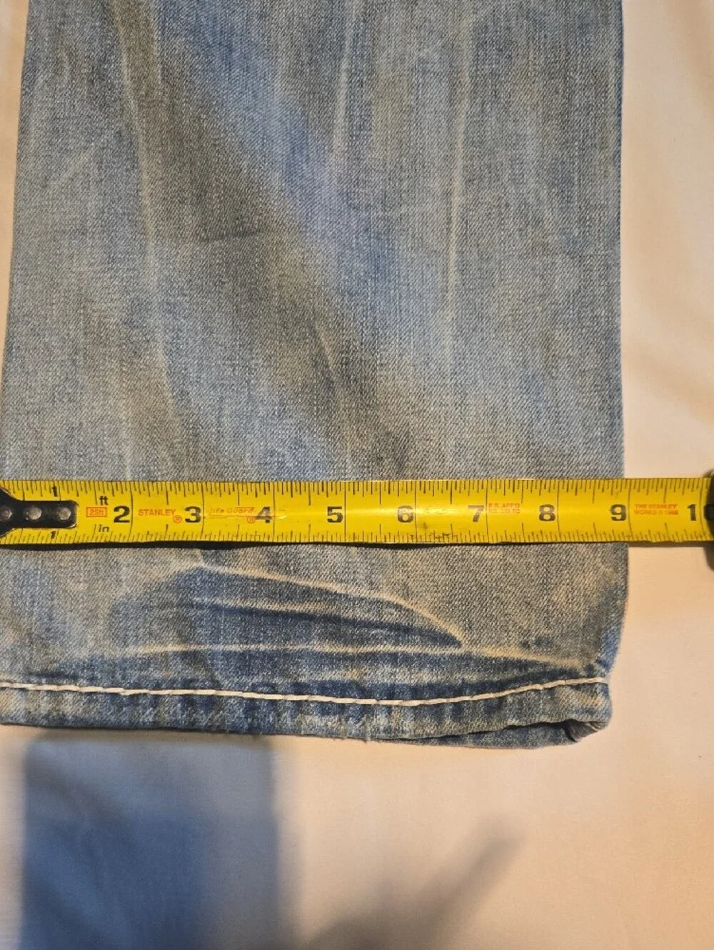 Rock Revival Men's Washed Blue Relaxed Straight Jeans